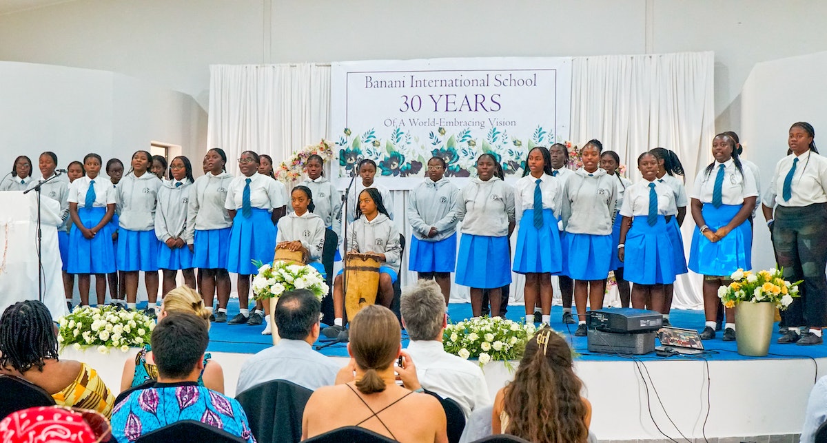 Représentations musicales par des élèves de l’école secondaire Banani.