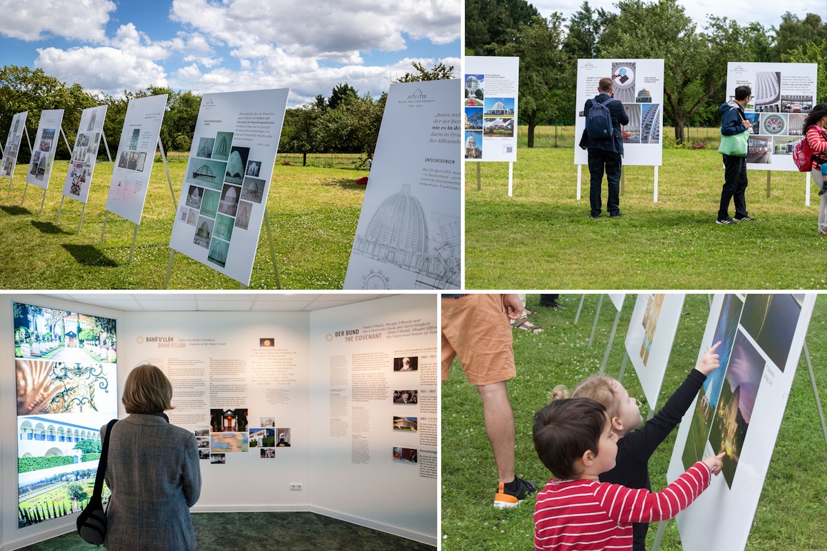 L’évènement comprenait une exposition sur l’histoire du temple.