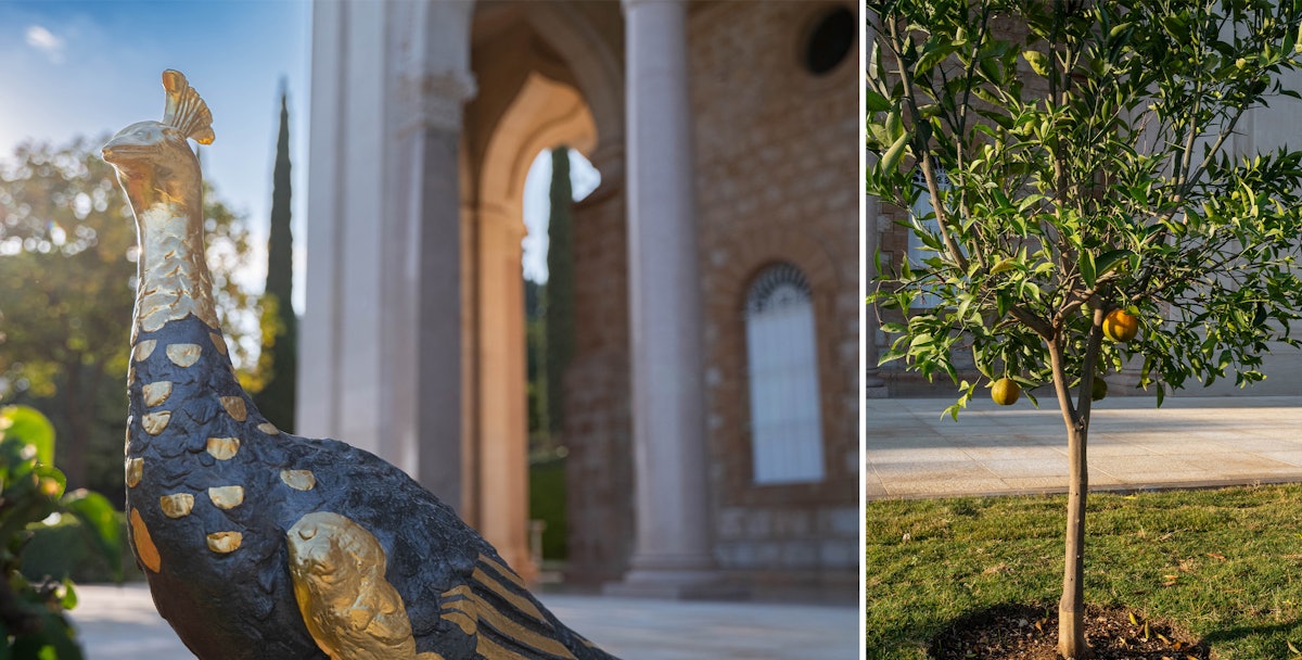 Vues sur les jardins qui entourent le tombeau.