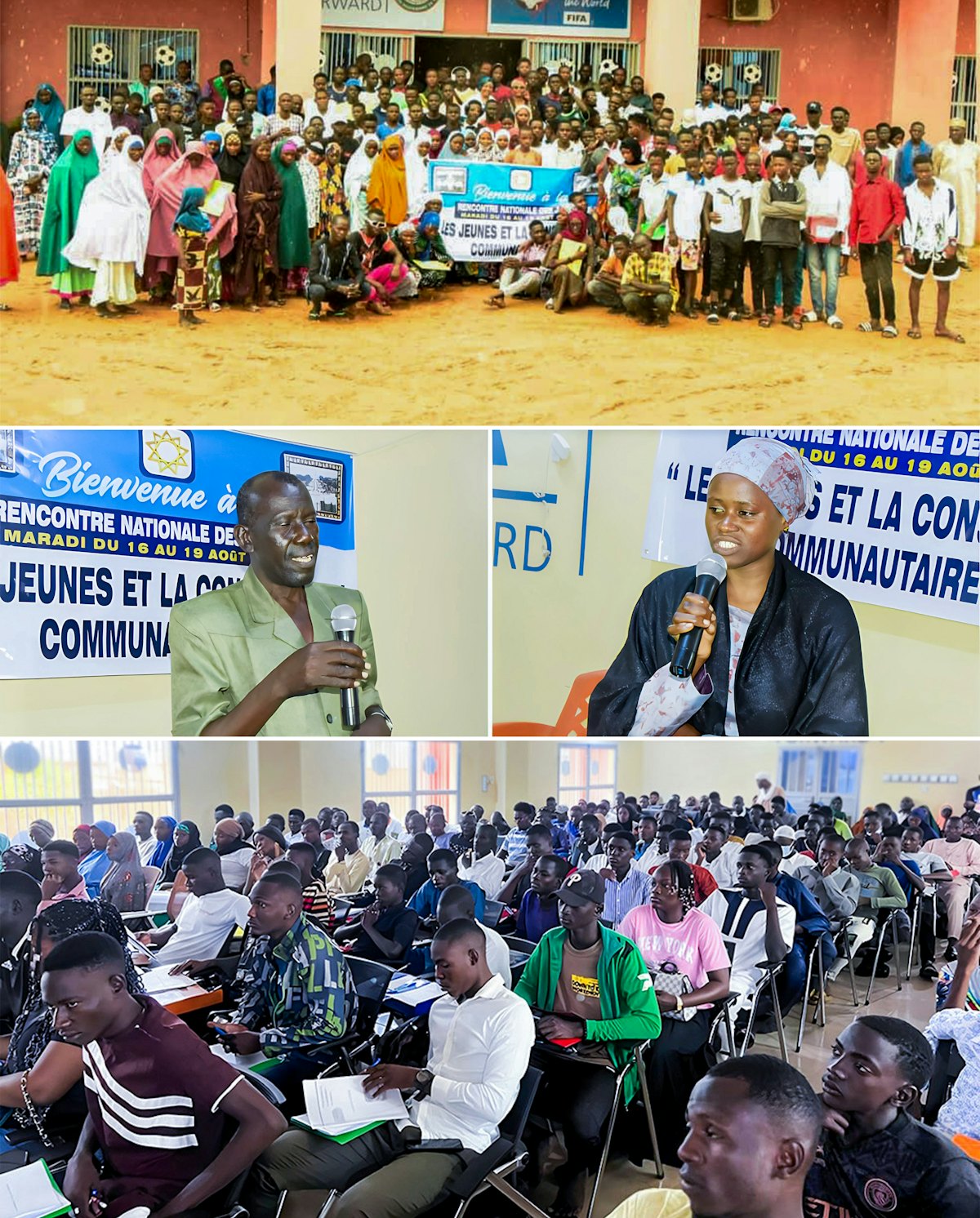 À une conférence à Maradi, au Niger, plus de 300 jeunes ont exploré la manière dont les initiatives d’éducation bahá’íes peuvent encourager des modèles de vie communautaire qui amènent la paix.