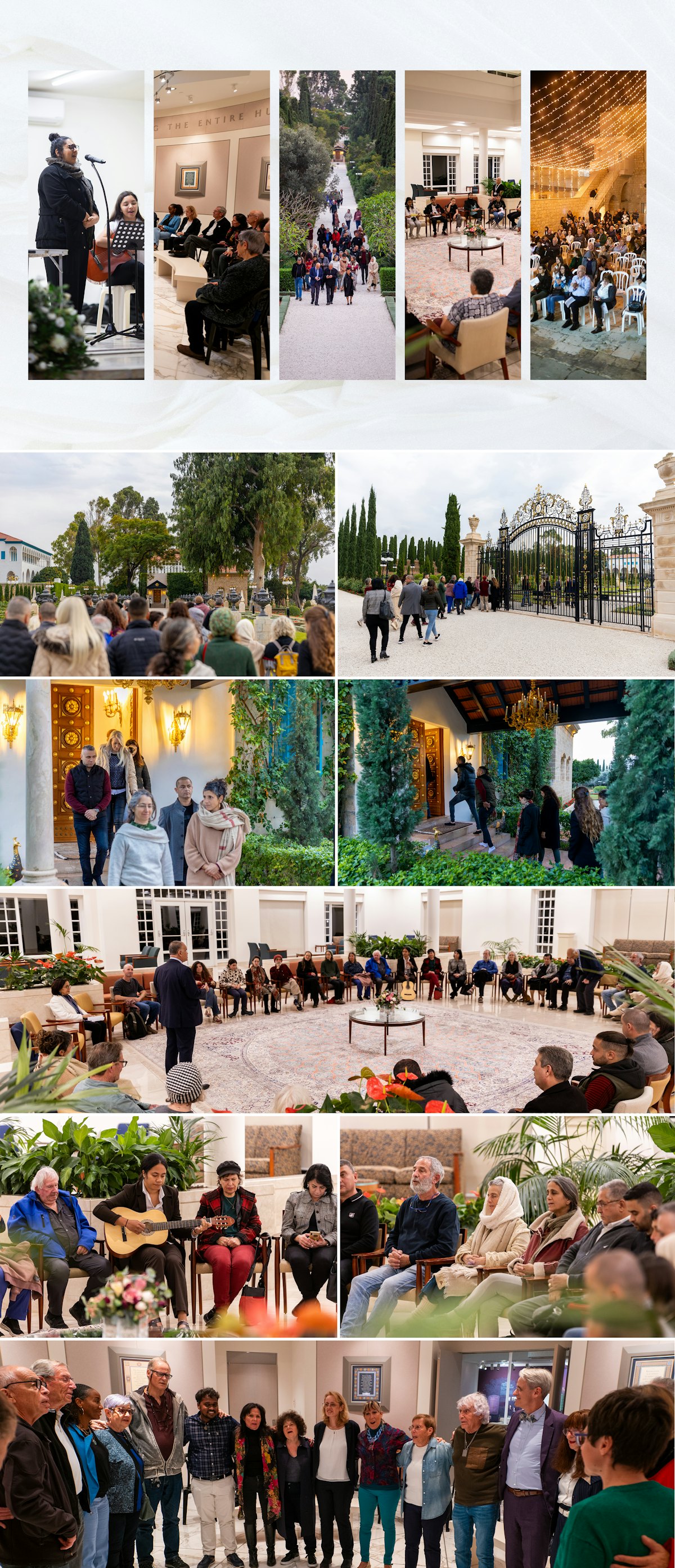 Une série de rencontres dévotionnelles dans la région Acre-Haïfa ont accueilli des personnes de diverses origines culturelles et religieuses, y compris juives, musulmanes, chrétiennes, et des membres des communautés druzes, ainsi que des personnes qui ne se rattachent à aucune tradition religieuse. Ces rencontres ont amené de chaleureuses interactions et ont ravivé l’espoir, offrant aux participants une belle opportunité de converser avec d’autres personnes de différentes origines dans un esprit d’unité.