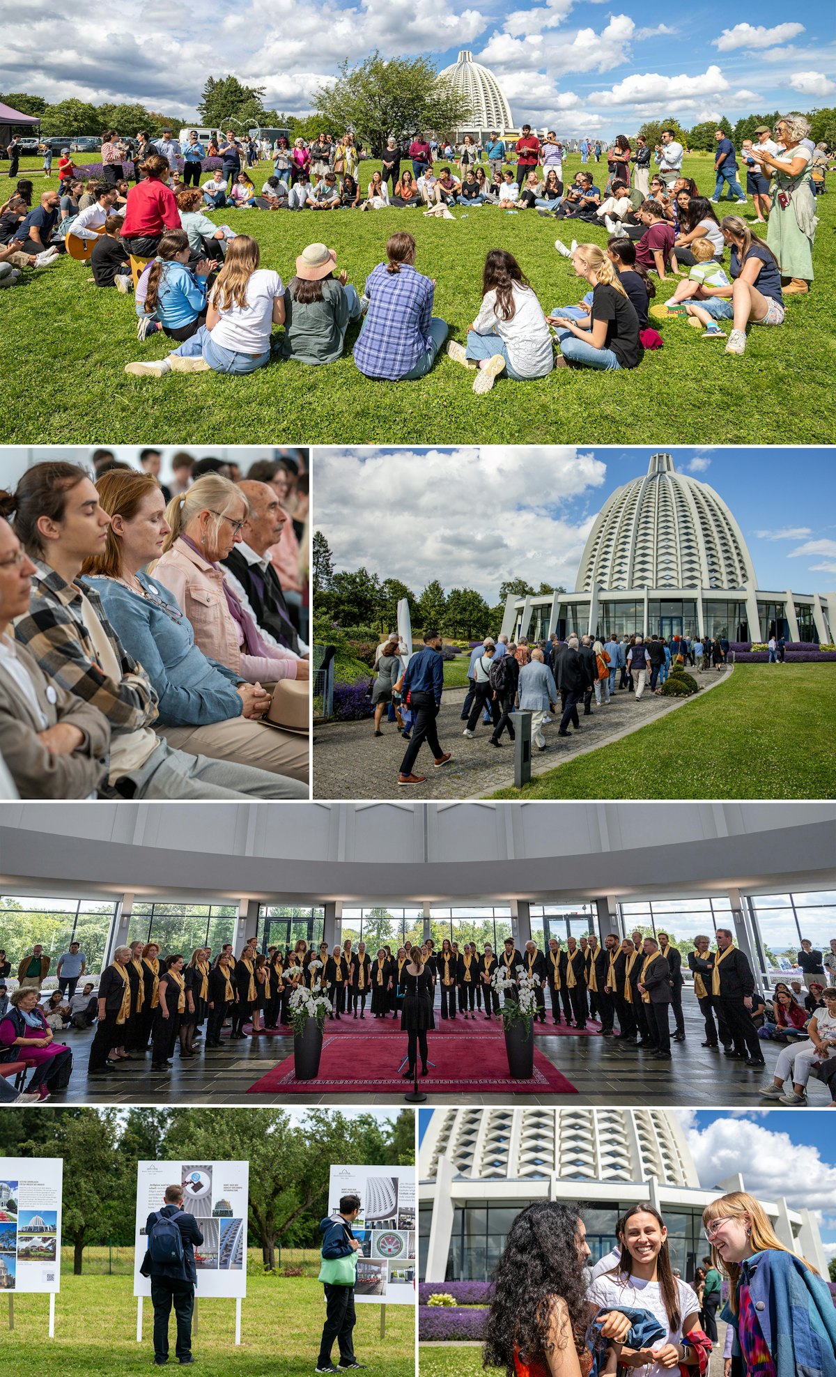 Quelque 4 000 personnes de toutes origines et venues de toute l’Europe se sont rassemblées à la maison d’adoration bahá’íe à Langenhain, en Allemagne, pour célébrer son 60e anniversaire.